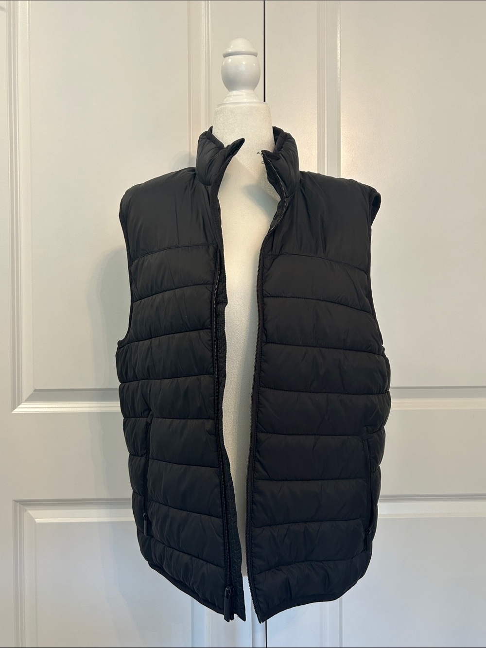 Perry Ellis Black Quilted Puffer Vest